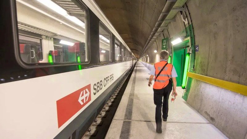 Tunnel de base du Gothard : usure prématurée des rails et travaux de rénovation anticipés