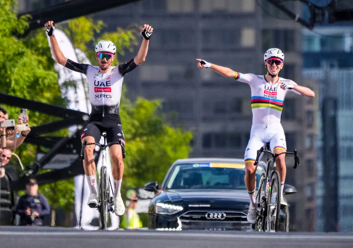 Tadej Pogacar cède la victoire à son coéquipier Brandon McNulty lors du Grand Prix de Montréal
