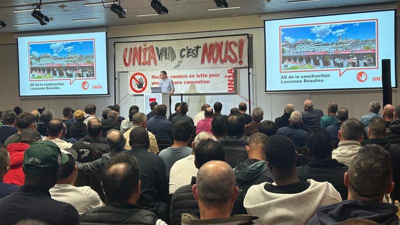 Grève de deux jours des maçons vaudois pour protéger leur CCT face à des propositions contestées