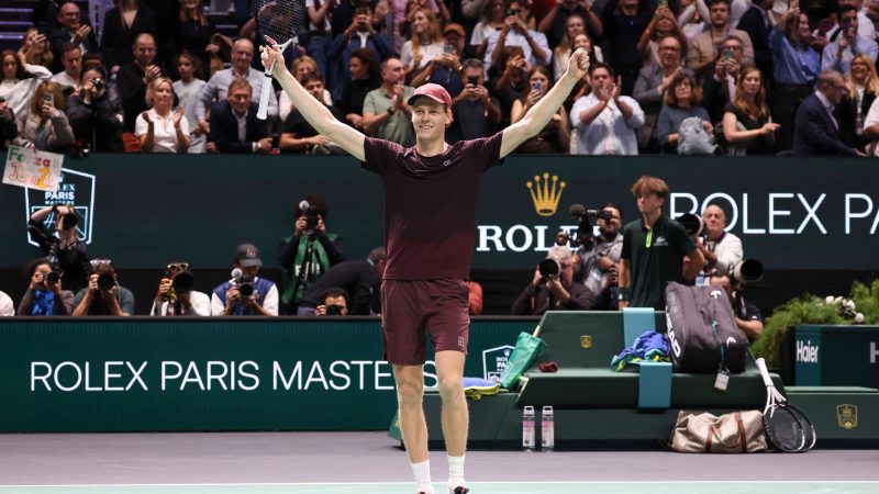 Jannik Sinner retrouve le rang de numéro 1 mondial après sa victoire à Paris Masters 1000