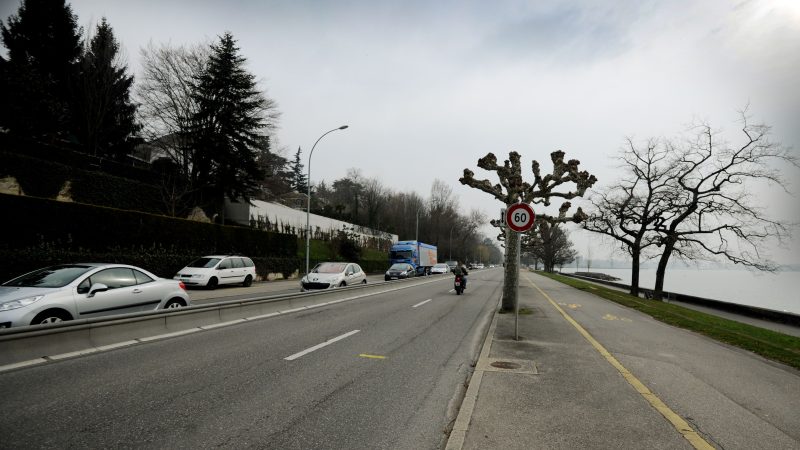 Cologny : fin de la glissière anti-accidents et nouveau projet cantonal d’aménagement