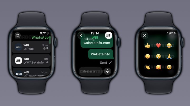 WhatsApp sur l’Apple Watch en phase de test via une application compagnon sur TestFlight